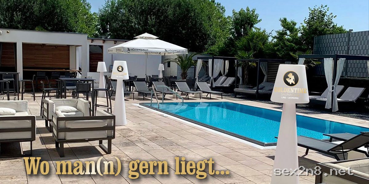 Goldentime Saunaclub Linz-Leonding – Garten & Aussenbereich
